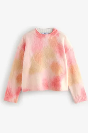 Next Soft Touch Long Sleeve Colourful Dyed Crew Neck Knitted JumperXL almindelig