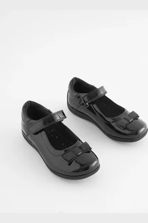 Next School Leather Junior Bow Mary Jane Shoes