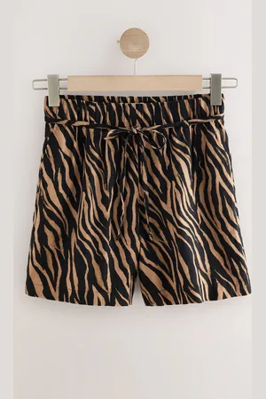 Next Tie Waist Linen Blend Boy Shorts38lang