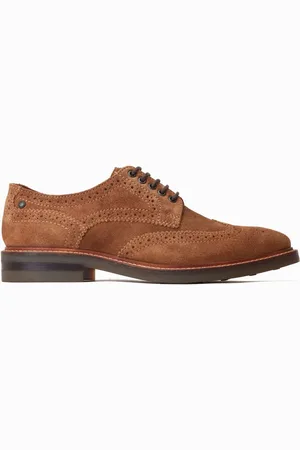 Base London Blue Hatfield Lace Up Brogue Shoesuk11eu45