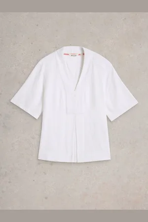 White Stuff Celia Mix Short Sleeve Shirt