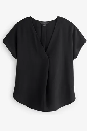 Next Relaxed Fit Short Sleeve Overhead V-Neck Blouse40