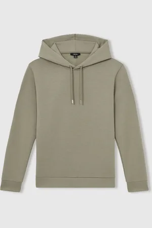 Reiss Fabien Interlock-Jersey Drawstring HoodieM