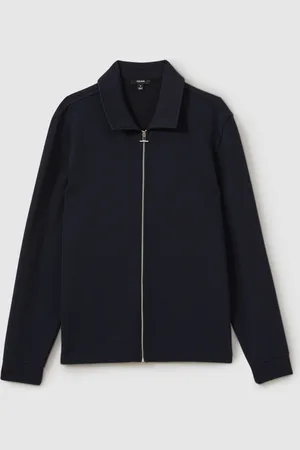 Reiss Hudson Textured Zip-Through OvershirtXXL