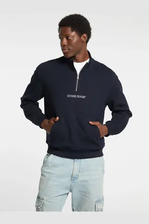 Guess Logo Half Zip 100% Cotton JumperS