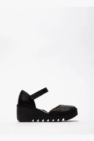 Fly London Biso Ankle Strap Wedge Shoeseu37