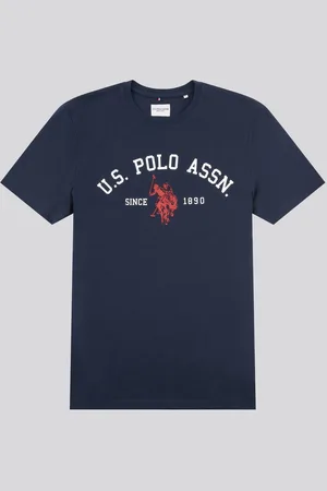 U.S. Polo Assn. U. S. Polo Assn. Mens Signature 100% Cotton Arch Print White T-ShirtXL