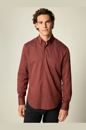 Next Let pleje langærmet Royal Oxford Single Cuff skjorte med knap ned kraveXXL