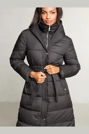 Lipsy London Funnel Neck Belted Longline Coat46