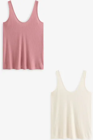 Next Strappy Scoopneck Slouch Ribbed Vest 2 Pakke40