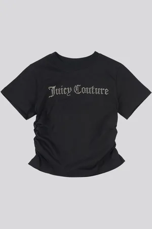 Juicy Couture Girls Diamante Ringer 100% Cotton T-Shirt140146cm