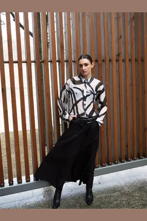 Religion Tailored Maxi Skirt With Pockets And Splits40