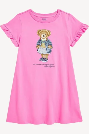 Ralph Lauren Piger Polo Bear Jersey Kjole4 år