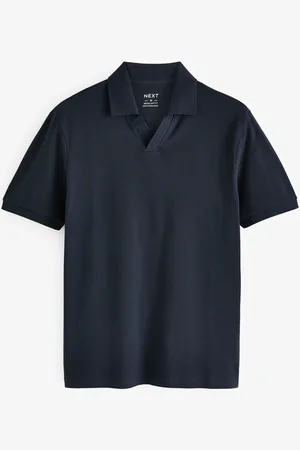 Next Short Sleeve Cuban Collar Pique Polo Shirt5XL