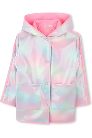 Billieblush Pink Iridescent Multicolour Hooded Rain Coat12 år (152cm)