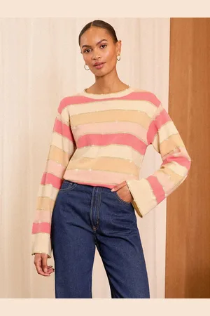 Love & Roses Lurex Stripe Knitted Jumper40