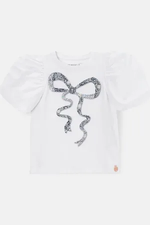 Angel & Rocket Aofie Diamante Bow T-Shirt5 - 6 år (110 - 116cm)