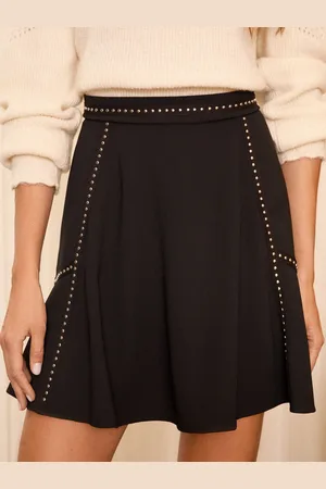 Love & Roses Stud Trim Mini Skirt48