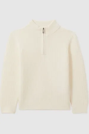 Reiss Chester Lynlås Højhalset Uld Trøje9 - 10 år (134 - 140cm)