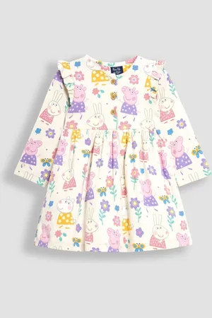 JoJo Maman Bébé Peppa Pig Printed Button Front Dress6 - 7 år (116 - 122cm)