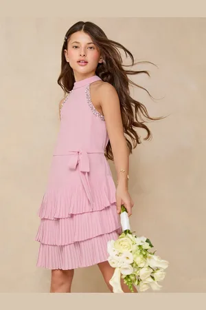 Lipsy London Snøre Udsmykket Tiered Occasion Kjole (5-16år)146152cm