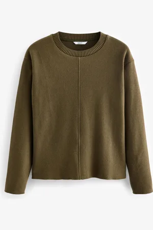 Next Hyggelig Soft Touch Rib Seam Detail Rund hals TrøjeXL