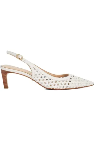 Dune Divided Weave Kitten Slingback Shoeseu355