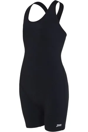 Zoggs Girls Cottesloe Black Legsuit Swimsuit128134cm