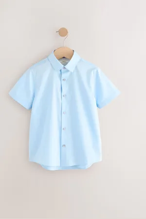 Next Short Sleeves Smart Plain Shirt (3-16yrs)116122cm