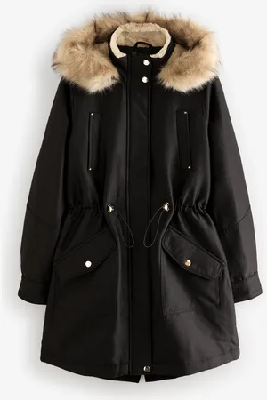 Next Hooded Parka Coat With Faux Fur Trim54