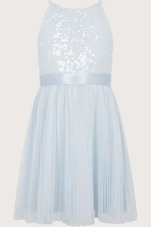Monsoon Keita Embellished Plisse Dress12 - 13 år (152 - 158cm)