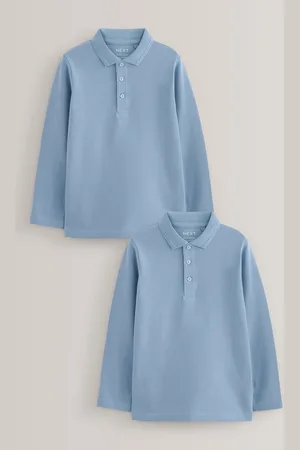 Next 100% bomuld langærmede skolepoloskjorter (3-16år)3 år (98cm)