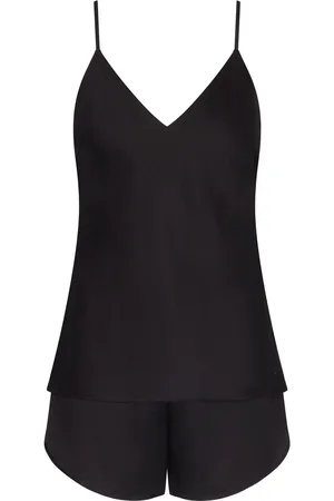 Triumph Silky Sensuality Vest & Shorts Black Pyjamas Set36