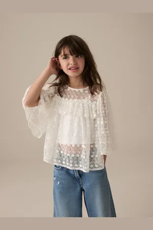 Next 100% Cotton Lace Blouse (3-16yrs)14 år (164cm)