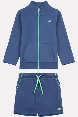New Balance Kids Zip 100% Cotton T-Shirt & Shorts Set110116cm