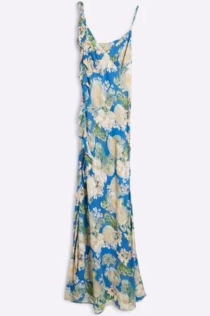 River Island Floral Ruffle Maxi Dress44