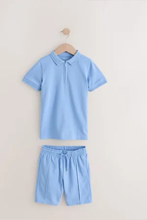 Next Zip Neck Polo Shirt And Shorts Set (3-16yrs)152158cm