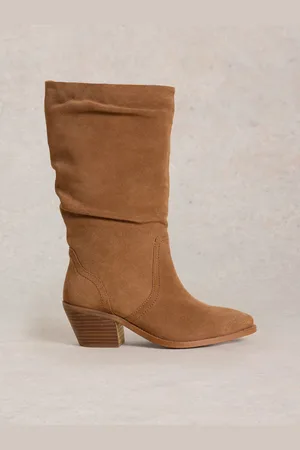 White Stuff Azalea Suede Mid Slouch Bootseu39