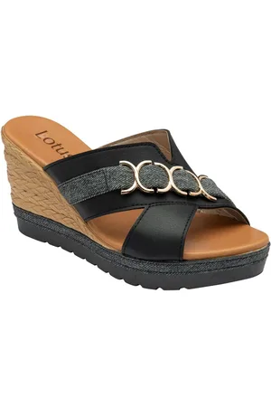 Lotus High Wedge Mule Sandalseu355