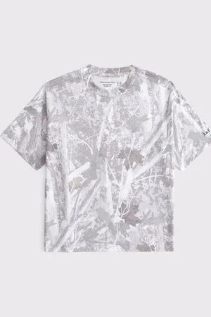 Abercrombie & Fitch Camo Print Relaxed Fit Logo T-Shirt146152cm