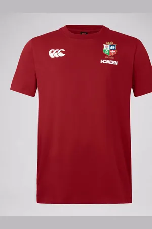Canterbury Red British & Irish Lions Rugby Cotton Jersey T-ShirtM