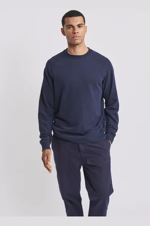 Aubin Blue Ash Crew Neck 100% Cotton Sweat TopXXL