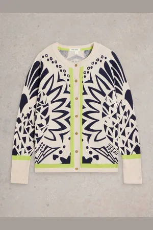 White Stuff 100% Økologisk bomuld Lulu-printet Cardigan