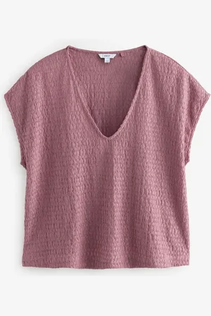 Next Textured Short Sleeve V-Neck T-Shirt42