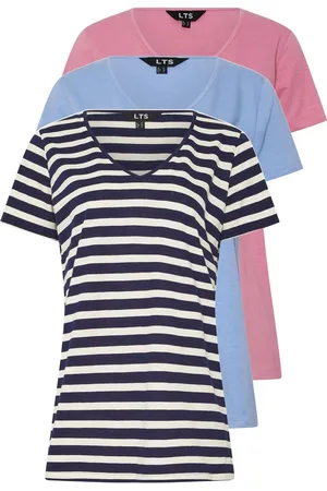 Long Tall Sally Slub 100% Cotton T-Shirts 3 Pack42høj