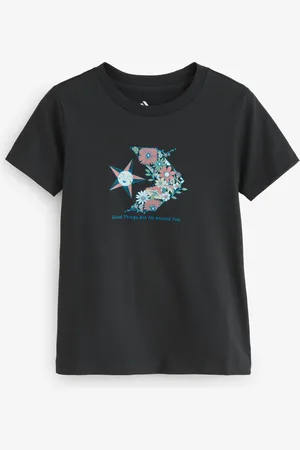 Converse Nature Star Chevron Graphic Tryk 100% Bomulds T-shirtxlarge