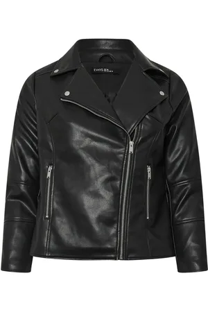 Evans PU Biker Black Jacket46