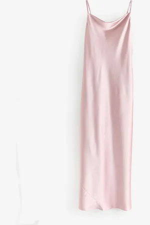 Next Bridesmaid Satin Cowl Neck V-Back Maxi Dress38 Høj