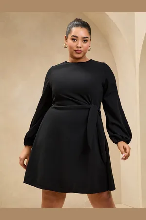 Lipsy London Long Sleeve Tie Side Mini Dress48