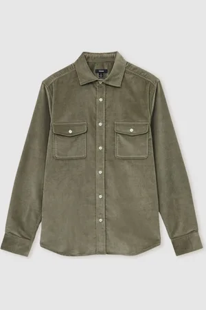 Reiss Tucci Cotton-Blend Corduroy OvershirtXL